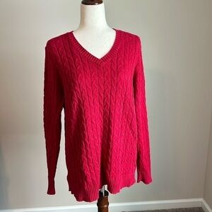 Croft & Barrow Cable Knit Sweater Size 1X
